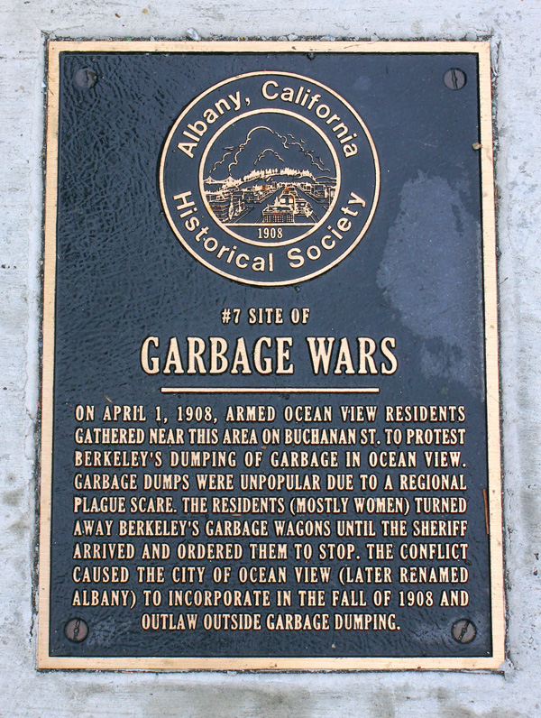 garbage war plaque